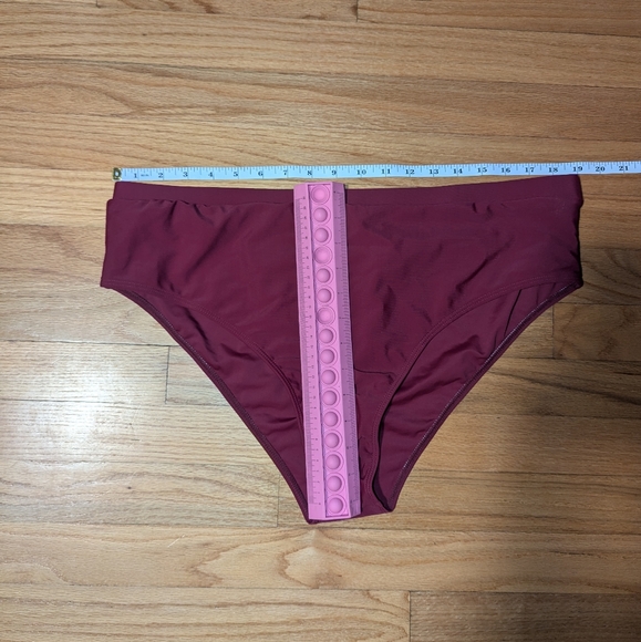 Wine Berry Bikini Swim Bottom Medium Coverage - Picture 11 of 12